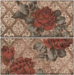 Керамогранит Serenissima Cir Chicago 1047608 Inserto Vintage Roses Old (к-т 2 шт) 10x20