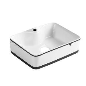 Раковина Point Аврора 47 PN43103WB белая с черным