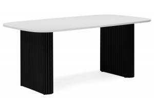 Стол Notta Бавария B 620426 белая пленка шагрень, черный 160x90x75