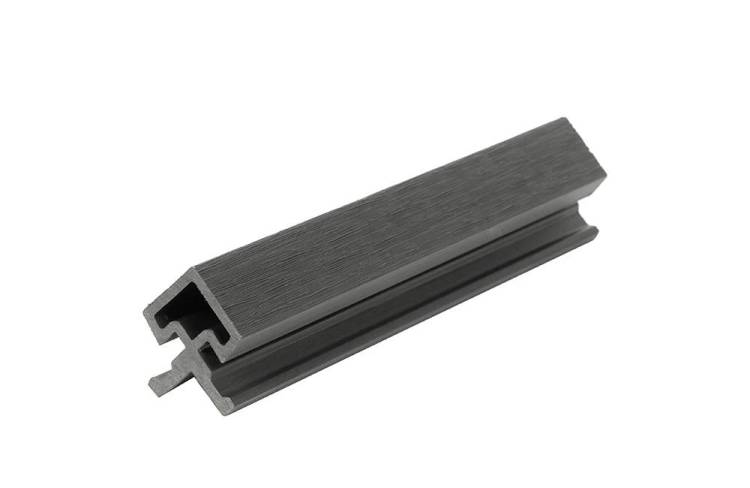 Угол внешний для фасадной панели Polivan Group Nusadua (Нусадуа) ДПК 3D Co-Extrusion (Текстура дерева Коэкструзия) Grey Dark (Темно Серый) 3600x57x57