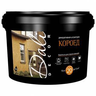 Декоративная штукатурка с эффектом «короеда» Dali Decor Короед 2.0 белая 15 кг
