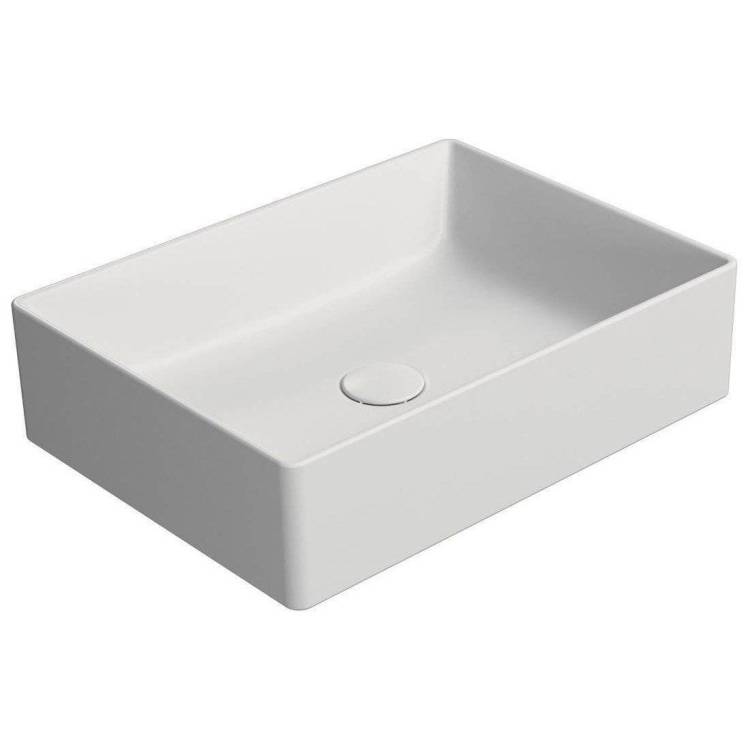 Раковина GSI Kube X 942909 50 см, белая матовая