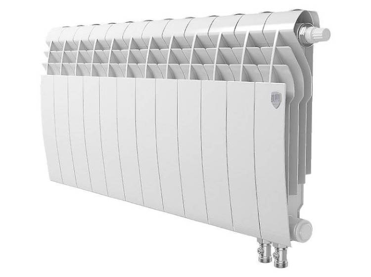 Биметаллический секционный радиатор отопления Royal Thermo Biliner 350 / V Bianco Traffico / 12 секций