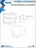 Мойка кухонная Teymi Hanna Smart T120114 серая матовая, 62x48 фото 12