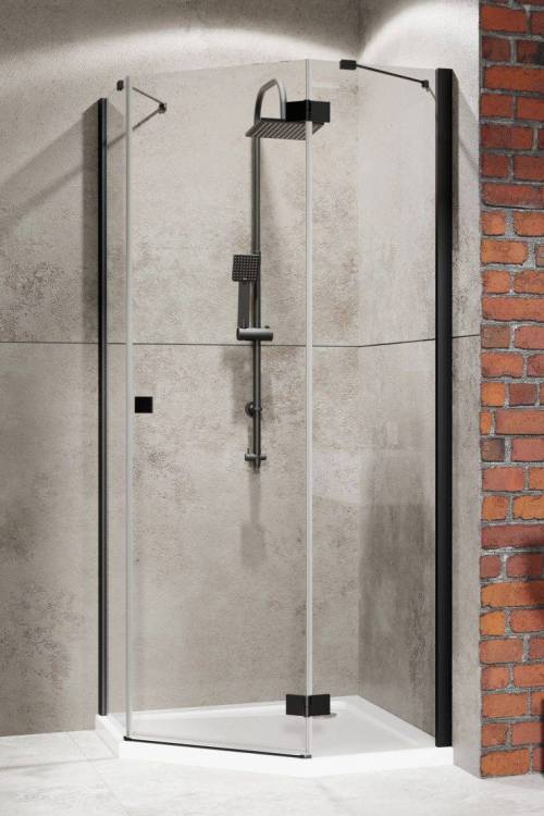 Душевая дверь Radaway Essenza New Black PTJ Door Left 385010-54-01L Черный, Прозрачное 62x200