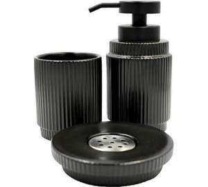 Набор аксессуаров для ванны Bath Plus Brevita W-CE2478DA-SET3 черный