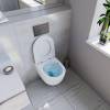 Унитаз подвесной Point Афина PN41041 безободковый, сиденье микролифт, белый фото 7