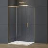 Душевой уголок Vincea Soft 2 (Софт 2) VSR-3SO29012CLG профиль брашированное золото, стекло прозрачное, 120x90x200