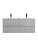 Тумба с раковиной Cezares Duet-N 120 серый жемчужный, раковина CZR-8073-120-1-2