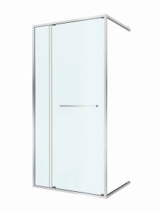 Душевая дверь в нишу Cezares LUX-B-FS-11-110-C-CR профиль хром, стекло прозрачное, 110x195