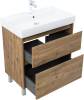 Тумба с раковиной Aquanet Nova Lite 2.0 75 348196 Дуб рустикальный фото 3