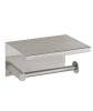 Держатель туалетной бумаги Boheme Uno 10971-NB с крышкой Nikel Brush