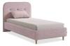 Кровать односпальная Mebelson Лео KM0.9-19.2348 нежно-розовый/графит