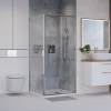 Душевой уголок Niagara Nova NG-64-9A-A100-34 профиль хром, стекло прозрачное, 90x100x195 фото 2