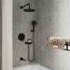 Душевая система Milardo Rora RORBL03M68 черный матовый фото 2