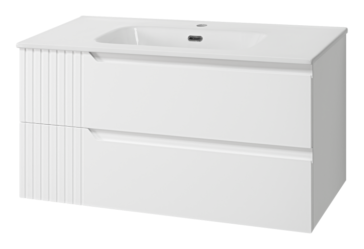 Тумба с раковиной Brevita Тиволи УТ000027207 белая, 100 см