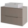 Тумба с раковиной Orange Line Li-70TuLMDF+B04-500W латте матовый, 70 см