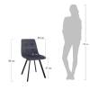 Стул Bradex Home Easy FR 0734, темно-бирюзовый с ножками под дерево фото 6