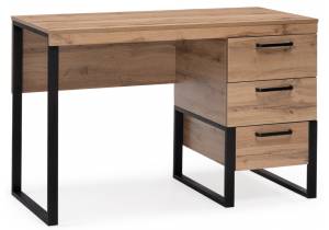 Стол письменный Woodville Iris 406520 дуб вотан,черный муар 120x55.6x78.5