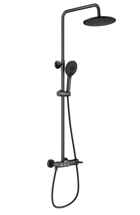 Душевая стойка Wonzon & Woghand WW-A30653-BGG темный графит