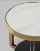 Стол журнальный Stool Group Калисто EET-316-BRCG white/black светлая и темная керамика 55x55x55 фото 8