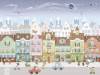 Бесшовные Eco обои Ortograf Little friends 34351 Маленькая улица 3 Ворс ОЕ