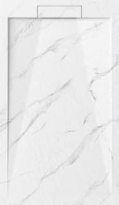 Поддон для душа Esbano Luxe ESP-LM128CB мрамор белый, 80x120