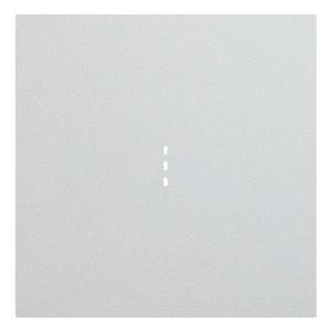 Клавиша одноклавишного выключателя с подсветкой Rikett 35602 SV серебро