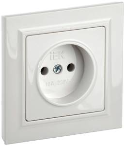 Розетка 1-местная IEK Brite BR-R10-10-K01-F белый