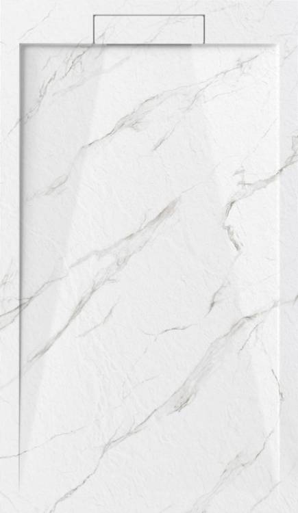 Поддон для душа Esbano Luxe ESP-LM128CB мрамор белый, 80x120