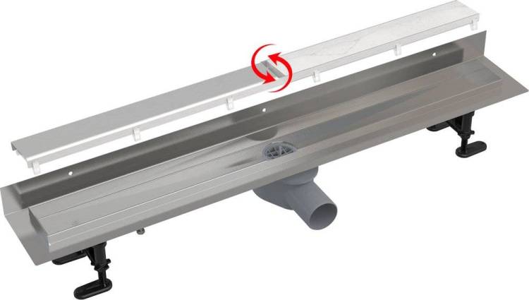 Душевой лоток AlcaPlast APZ23-DOUBLE9-750 хром