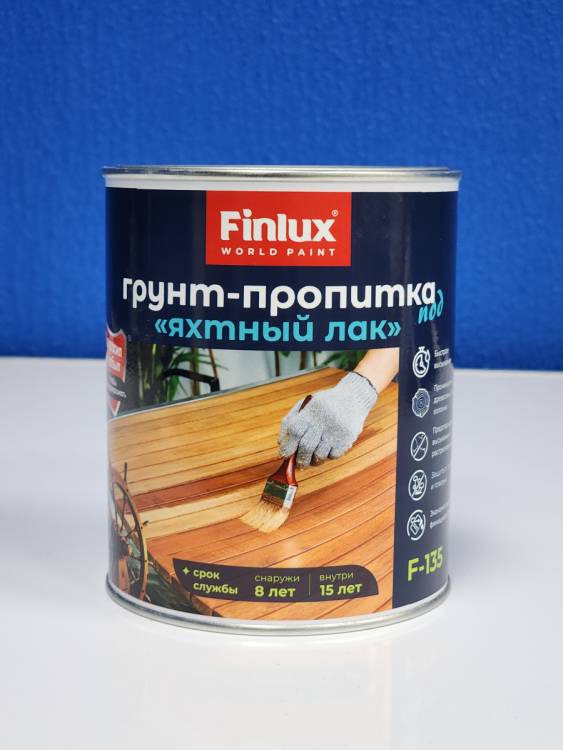 Грунт-пропитка глубокого проникновения с защитой от плесени, мха и грибка Finlux F-135 полуматовый беcцветный 10 кг