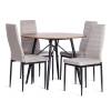 Стул Tetchair Easy (mod. JSC02-1) 21259 металл, флок, Light grey (светло-серый) HLR14/черный фото 9