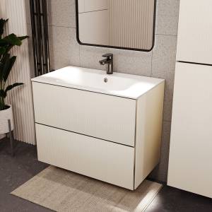 Тумба с раковиной Terminus Euromix EUR10802900101OSL айвори, 80x62