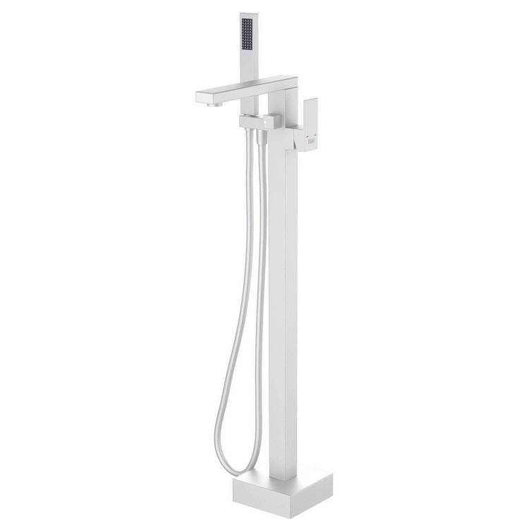 Смеситель для ванны D&K Bayern.Liszt DA1516008 напольный, белый матовый