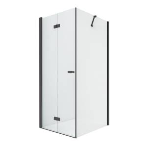 Душевое ограждение NEW TRENDY NEW SOLEO BLACK складные двери L 90x90x195 D-0235A/D-0115B (черный)