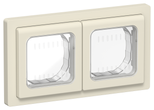 Рамка 2-постовая IEK Flite FI-M20-32-55-K86 сливочный