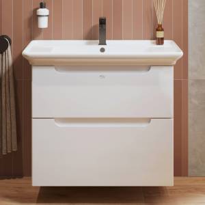 Тумба под раковину Alavann Berta 75 ALV0761001 белая, эмаль