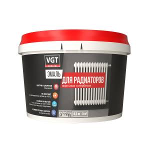 Эмаль для радиаторов VGT ВД-АК-1179 ПРОФИ матовая супербелая 0.5 кг
