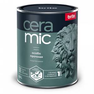 Эмаль особо прочная Brite Ceramic полуглянцевая база С 0.9 л