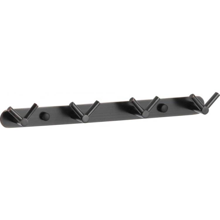 Планка с крючками (4 крючка) Savol S-007224H черный