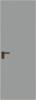 Межкомнатная дверь Profil Doors 1 AGK цвет профиля Деорэ, стекло безопасное 4 мм монохром серый 800x2000