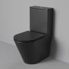 Унитаз-компакт Grossman Торнадо GR-4458BMSQ безободковый, с крышкой-сиденьем микролифт, черный матовый фото 4