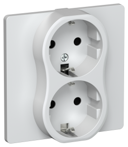 Розетка 2-местная с заземлением IEK Flite FI-R21C-16-1-K36 жемчуг