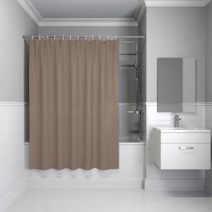 Штора для ванной Iddis Base BL03P24i11 полиэстер, 200x240, коричневый