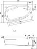Акриловая ванна Cersanit Joanna 150x95 L фото 9
