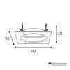 Встраиваемый cветильник Wolta Alto WDL-GU5.3/02W-S фото 2
