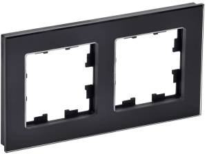 Рамка 2-постовая IEK Brite BR-M22-G-K02 черный
