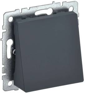 Вывод кабеля IEK Brite BR-VK10-0-K53 графит