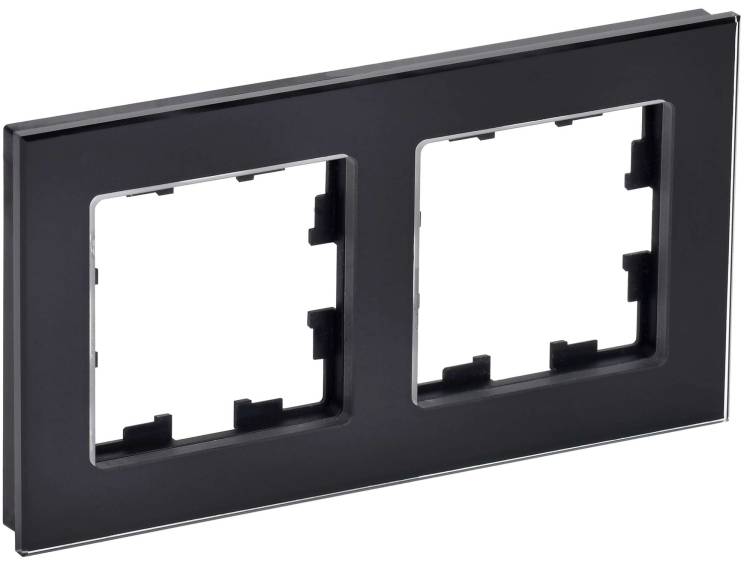 Рамка 2-постовая IEK Brite BR-M22-G-K02 черный
